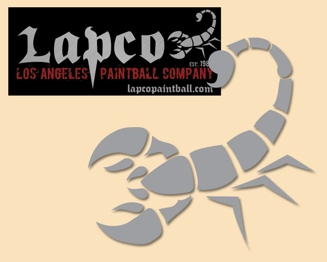 LAPCO logo - Recreated logo for LAPCO Los Angeles Paintball Company.